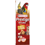 Sticks Big Parakeets with Nuts & Raisin topping - Стик за средни Папагали с ядки и стафиди - 2бр х 70гр